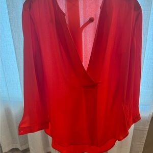 Zara Vibrant Red Blouse